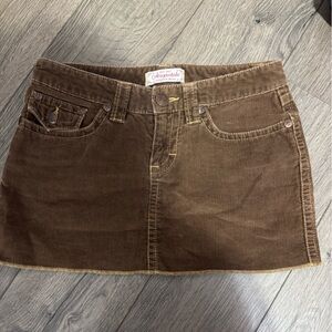 Aeropostale Tan Corduroy Skirt